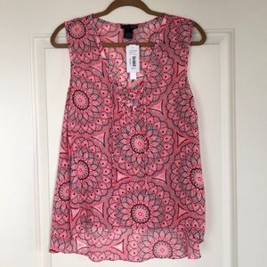 Aqua sleeveless summer top